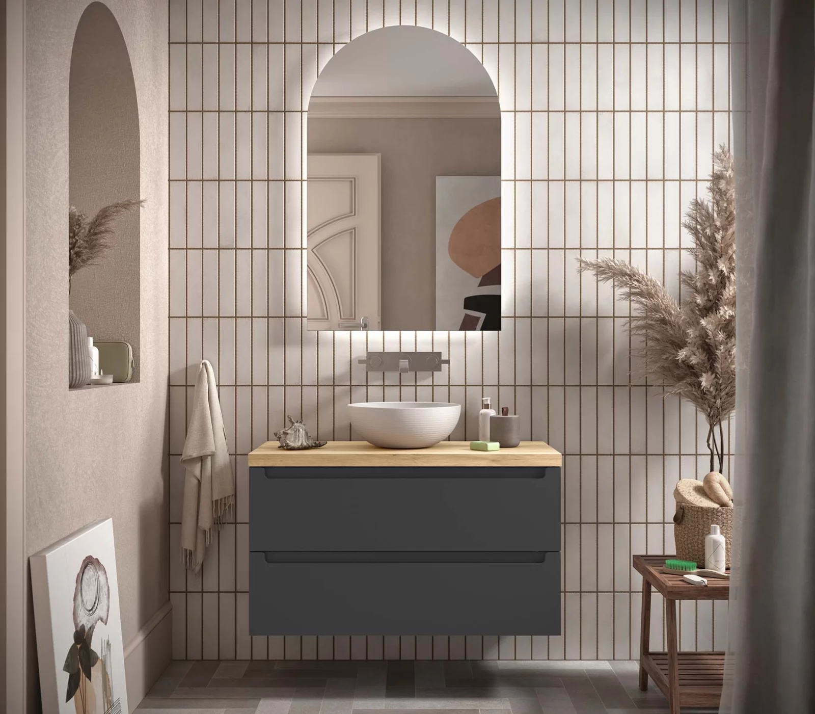 Exposición de baños en Barcelona — Muebles Industria